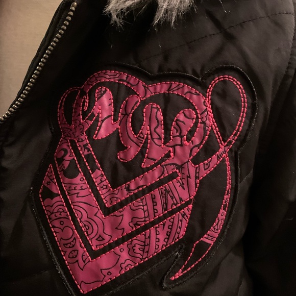 Metal Mulisha fur hoodie jacket black - Picture 4 of 13